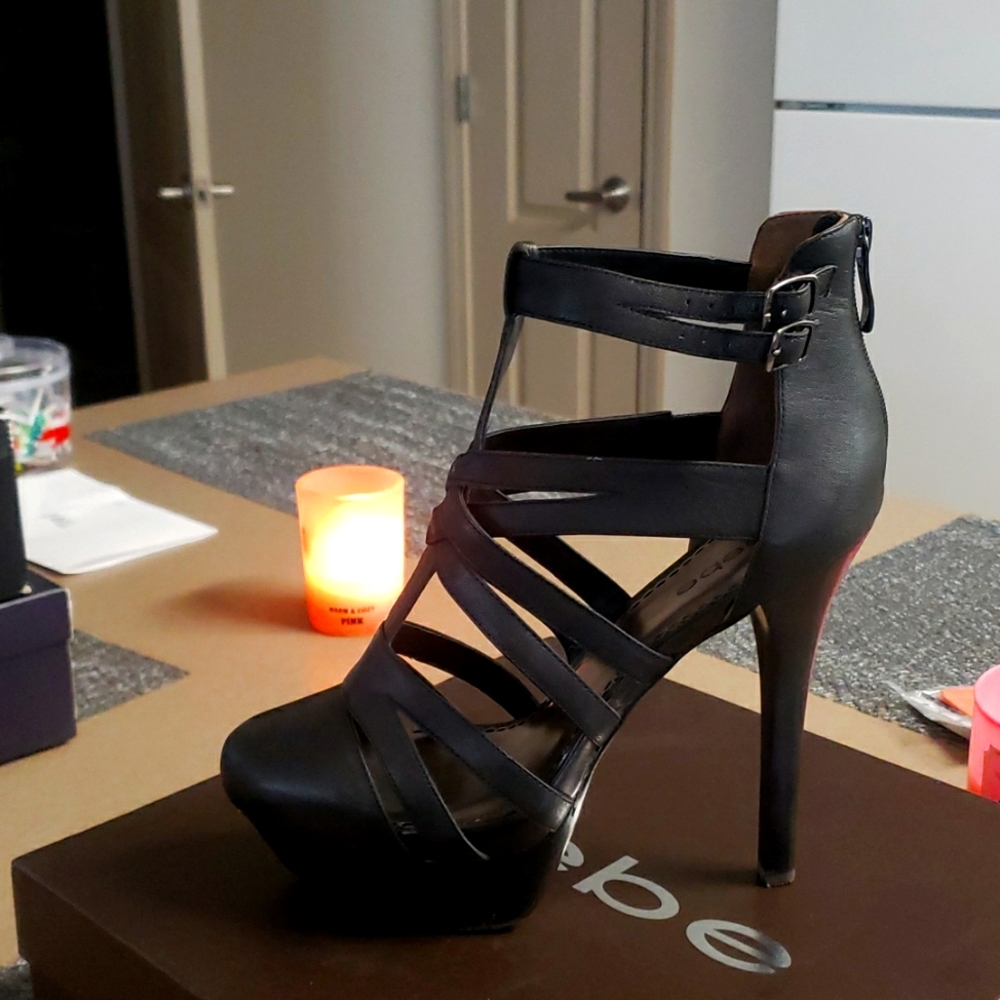 Bebe stack heel - Picture 3 of 5
